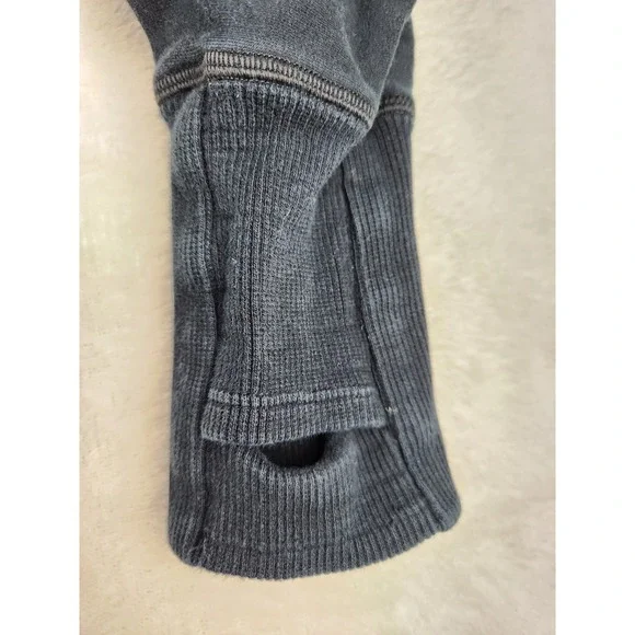 Lululemon Athletica Flashback Pullover Hoodie Sweatshirt Black Oversized Size 6 - Picture 7 of 10